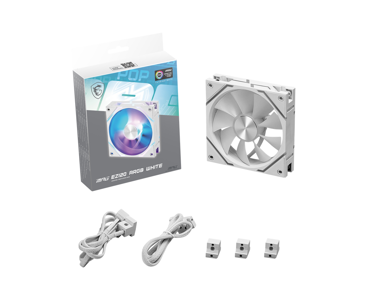 MPG EZ120 ARGB WHITE-1W