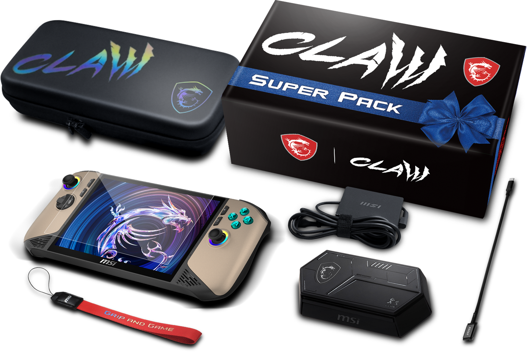 Console portable Claw 8 AI+ A2VM Super Pack-020FR - Boutique en ligne officielle de MSI France