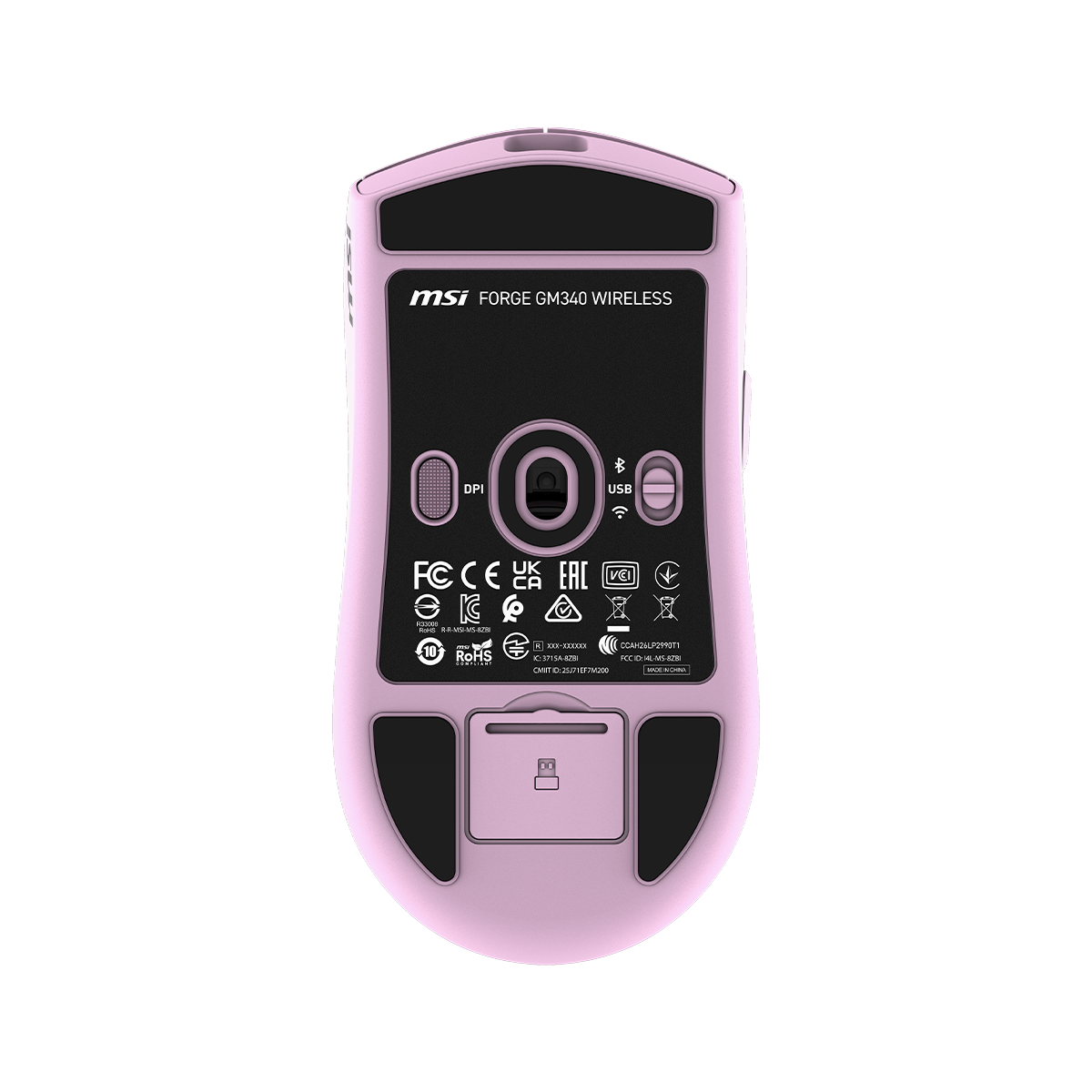 MSI FORGE GM340 WIRELESS VIOLET