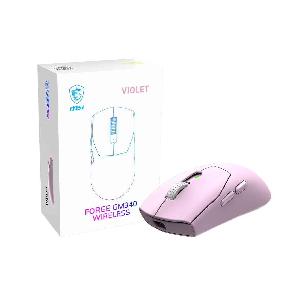 MSI FORGE GM340 WIRELESS VIOLET