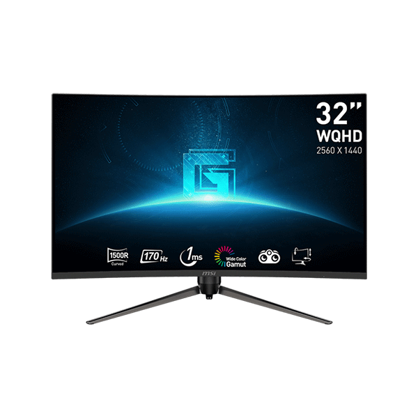 G32CQ5P : WQHD Incurvé 1500R 170Hz  1ms - Boutique en ligne officielle de MSI France