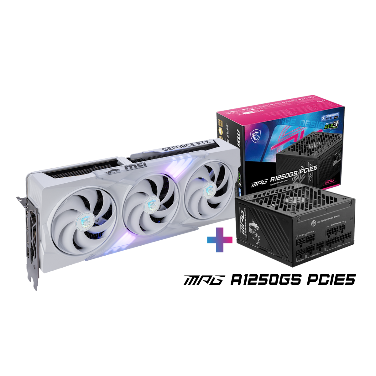 MSI GeForce RTX 5080 16G GAMING TRIO OC WHITE + MSI MPG A1250GS PCIE5 offerte - Boutique en ligne officielle de MSI France