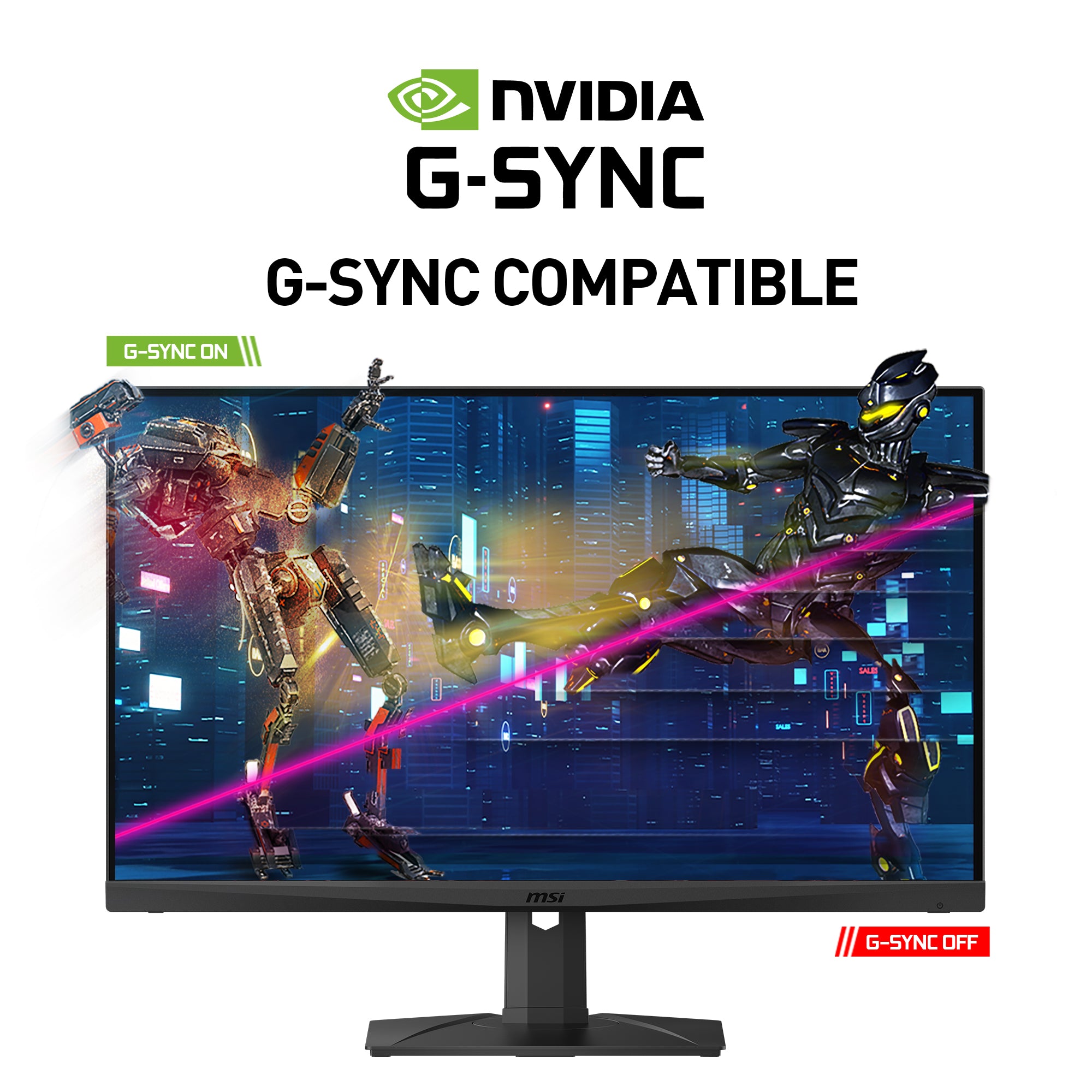 G274PF: FHD 180Hz 1ms IPS G-SYNC - Pied ajustable - Boutique en ligne officielle de MSI France