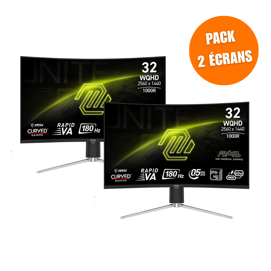 MSI MAG 325CQRF QD E2 - Pack de 2