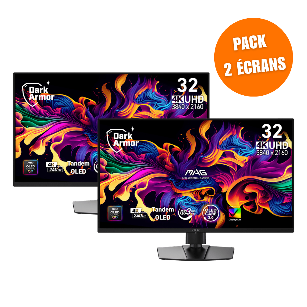MSI MAG 321UP QD-OLED X24 - Pack de 2