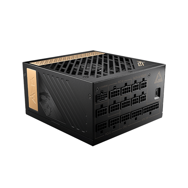 MEG Ai1300P PCIE5 : Alimentation, 1300W, 80 Plus Gold, ATX 3.0, Support GPU - Boutique en ligne officielle de MSI France