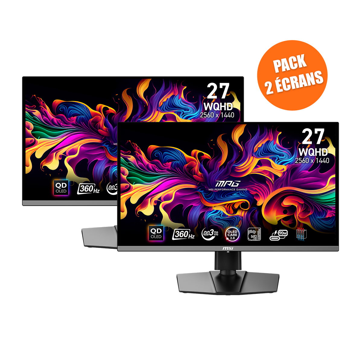 Pack de 2 Écrans Gamer | MPG 271QRX QD-OLED - Boutique en ligne officielle de MSI France