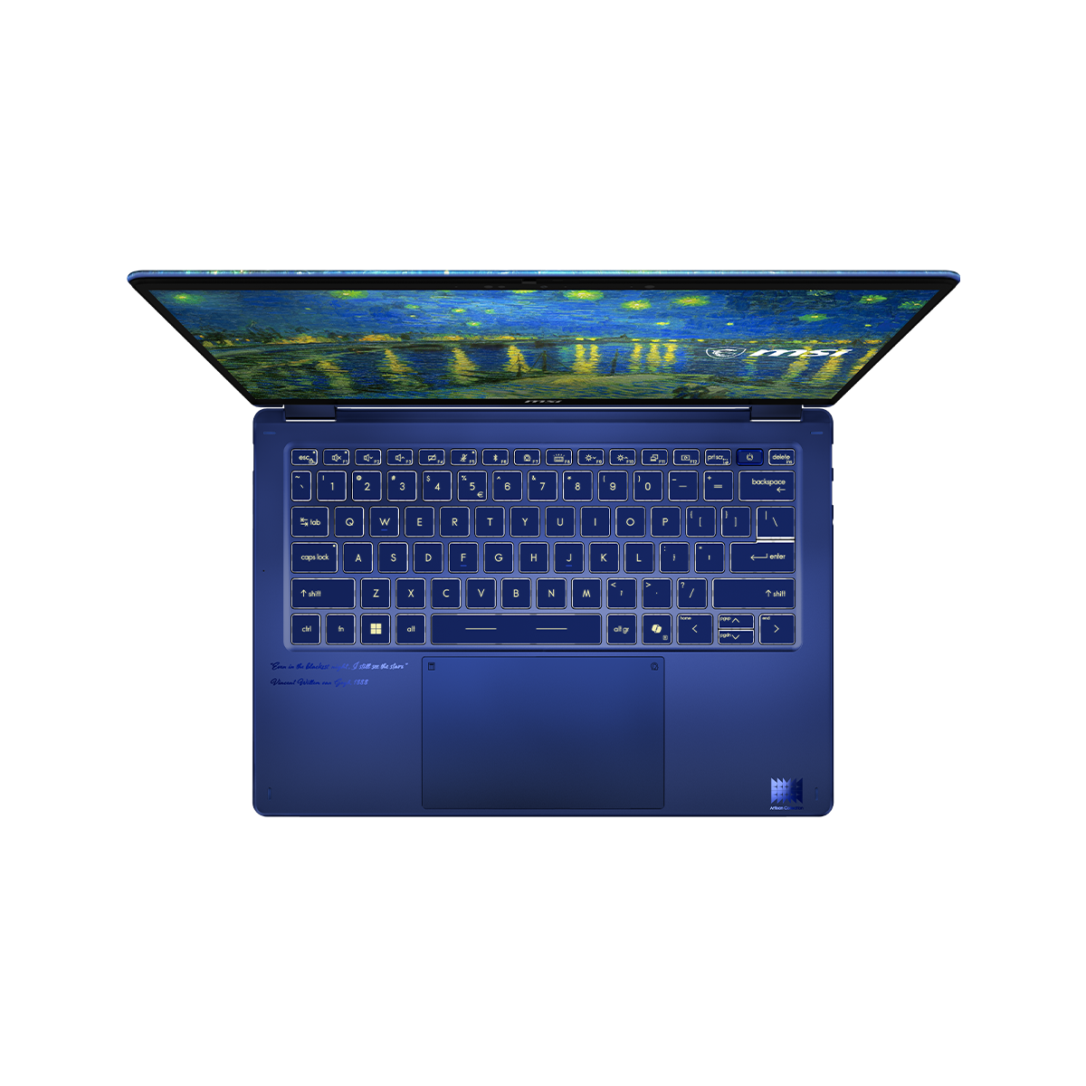 MSI Prestige 14 Flip AI+ Starry Night Over the Rhone-261FRN - Boutique en ligne officielle de MSI France