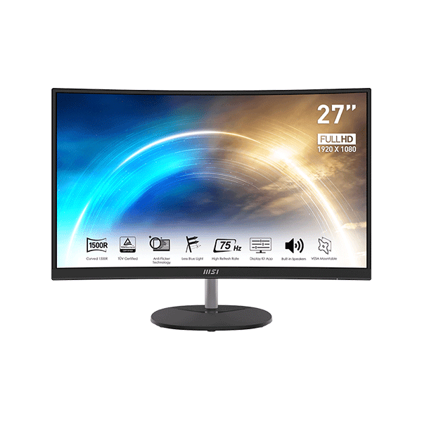 PRO MP271CA | Écran 27'' - VA - Full HD - 75Hz - FreeSync - Courbure 1500R - Boutique en ligne officielle de MSI France