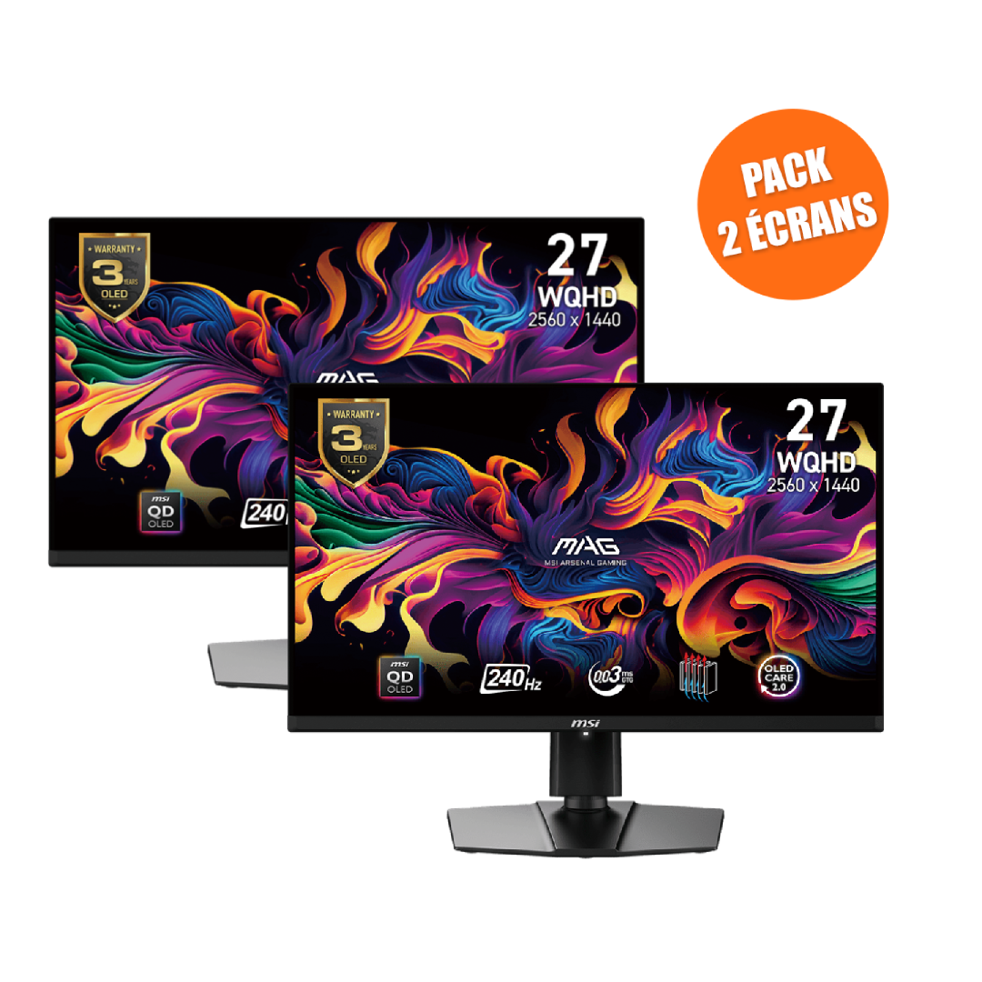 Pack de 2 Écrans Gamer | MAG 271QPX QD-OLED E2
