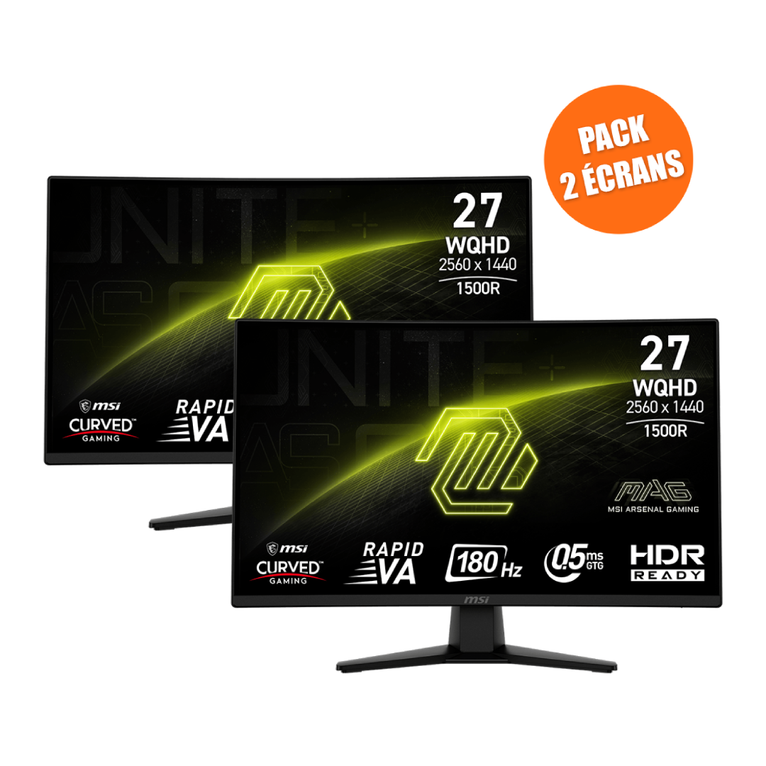 Pack de 2 Écrans Gamer | MAG 274CQF