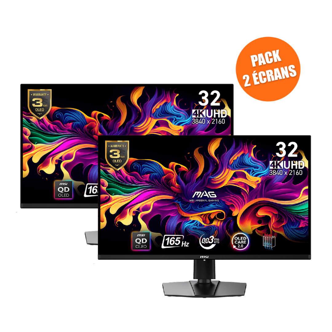 Pack de 2 Écrans Gamer | MAG 321UP QD-OLED