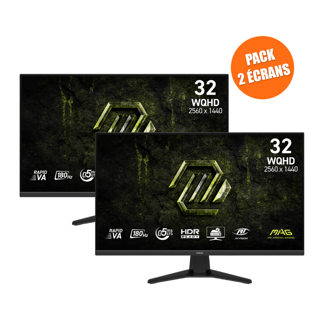 Pack de 2 Écrans Gamer | MAG 325QF E18V