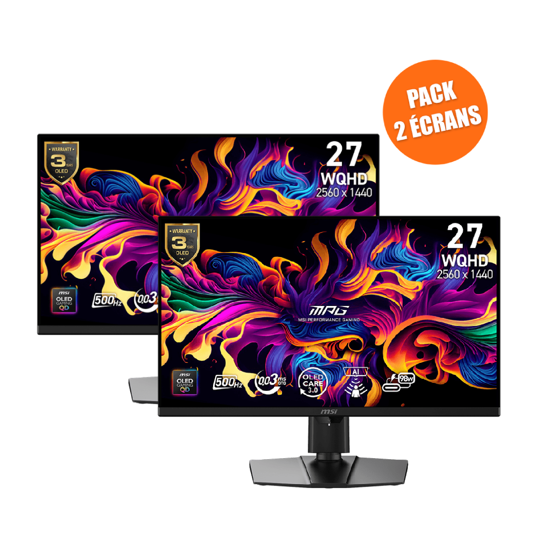 Pack de 2 Écrans Gamer | MPG 271QR QD-OLED X50