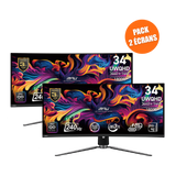 Pack de 2 Écrans Gamer | MPG 341CQPX QD-OLED