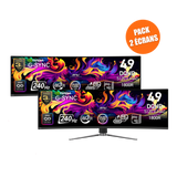 Pack de 2 Écrans Gamer | MPG 491CQPX QD-OLED