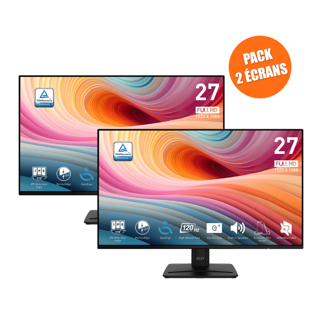 Pack de 2 Écrans PC bureautique | PRO MP271A E2