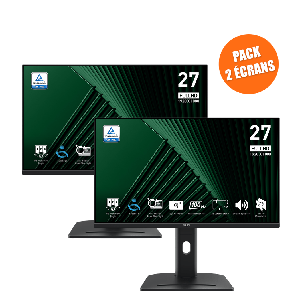 Pack de 2 Écrans PC bureautique | PRO MP275PG