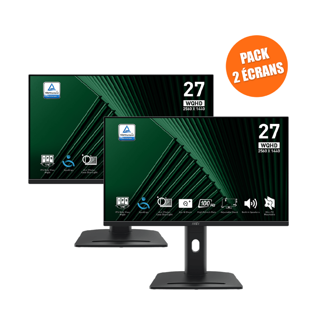 Pack de 2 Écrans PC bureautique | PRO MP275QPG