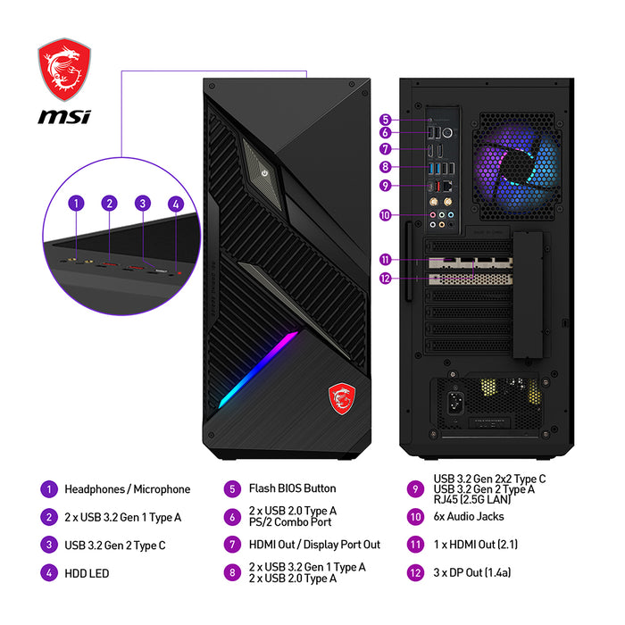 PC Gamer | MPG Infinite X2 13FNUI-056AT - Boutique en ligne officielle de MSI France