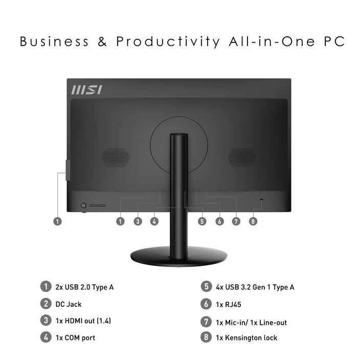 PRO AP241 11M-242EU | Windows 11 Professionnel - Ecran 24''- FHD IPS - Intel Pentium G6405 - 4 Go DDR4 - SSD 128 Go - Clavier et souris sans fil gratuits