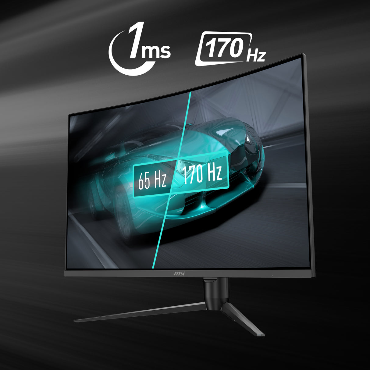 G32CQ5P : WQHD Incurvé 1500R 170Hz  1ms - Boutique en ligne officielle de MSI France