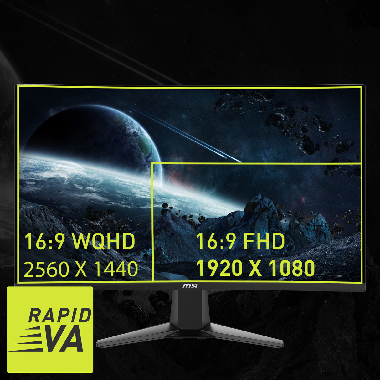 MAG 27CQ6F : 27" WQHD Incurvé 1500R 180Hz FreeSync - Boutique en ligne officielle de MSI France