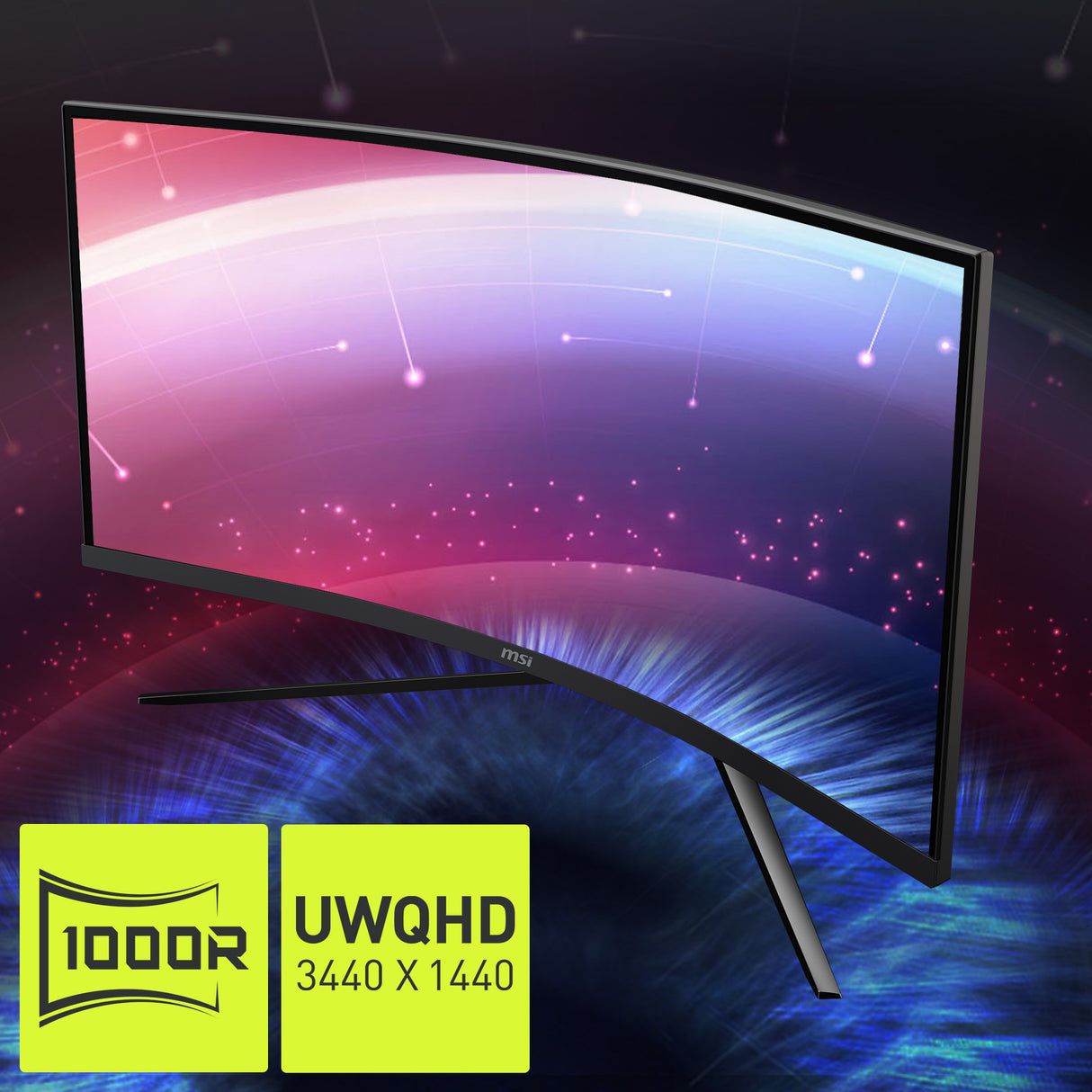 MAG 345CQR : 34" UWQHD Incurvé 1000R 180Hz FreeSync - Boutique en ligne officielle de MSI France