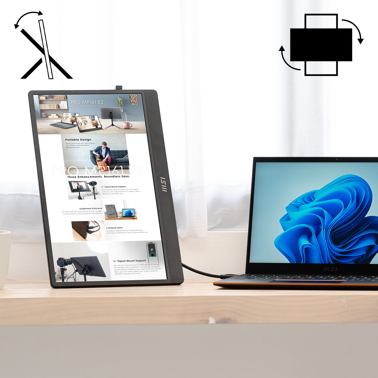 Pack de 2 Écrans PC bureautique | PRO MP161 E2