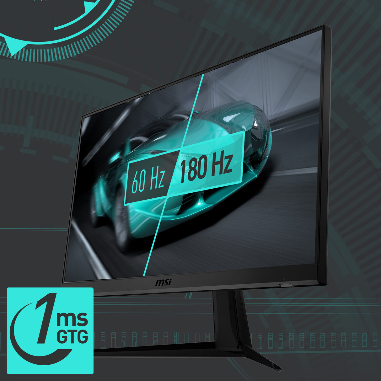 G2412F : Full HD 180Hz 1ms Rapid IPS Adaptive-Sync - Boutique en ligne officielle de MSI France