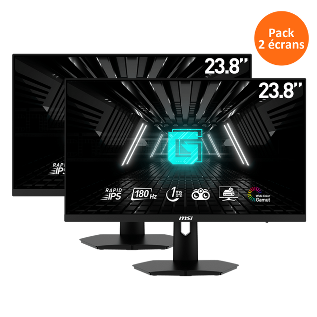 Pack de 2 Écrans Gamer | G244F E2 - Boutique en ligne officielle de MSI France