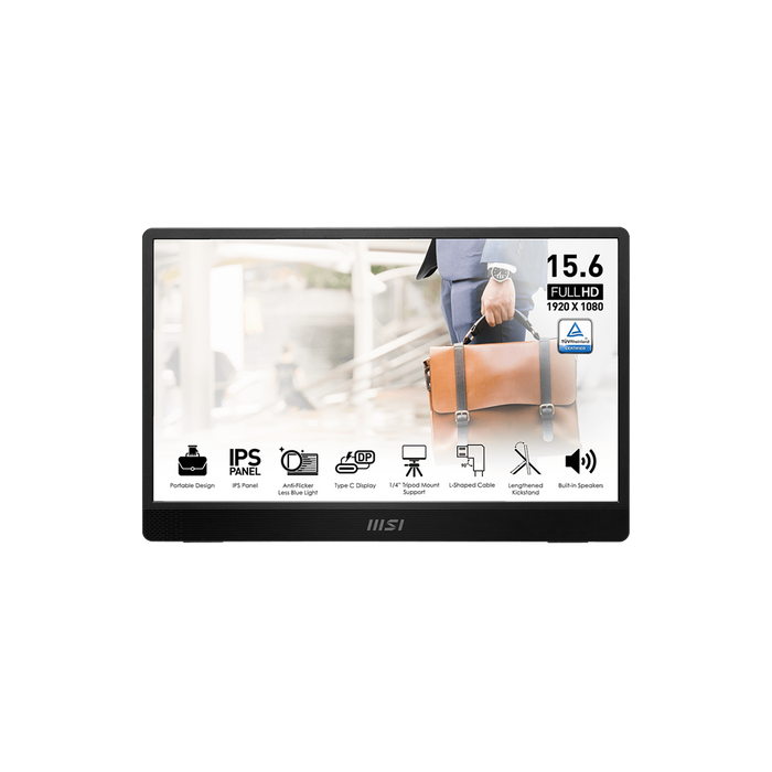 PRO MP161 E2| Écran 15.6'' - IPS - Full HD - 60Hz - MSI Eye-Q - Seulement 750 g