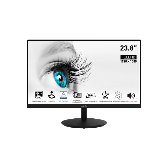 PRO MP242A | Écran 24'' - IPS - Full HD - 100Hz - Haut-parleurs intégrés - Boutique en ligne officielle de MSI France