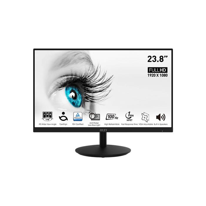 PRO MP242A | Écran 24'' - IPS - Full HD - 100Hz - Haut-parleurs intégrés - Boutique en ligne officielle de MSI France
