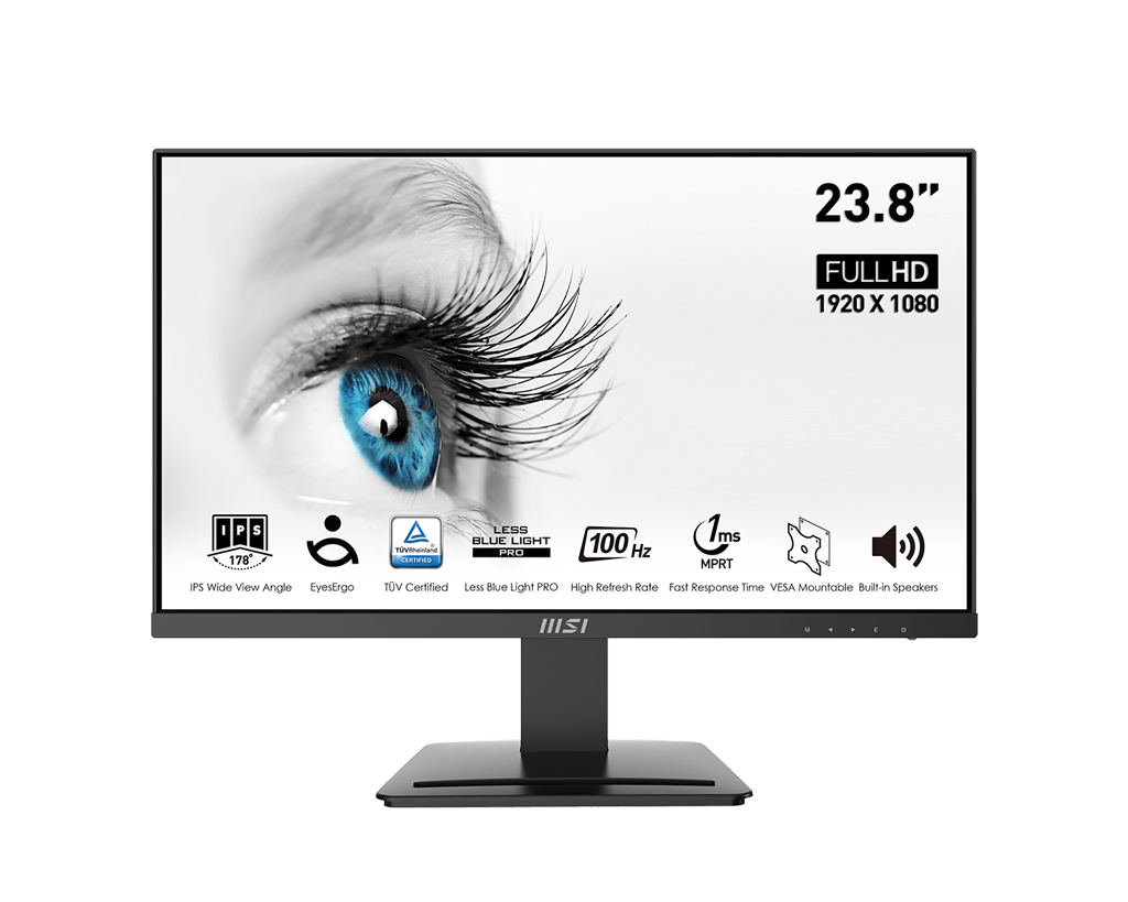 PRO MP243X | Écran 24'' - VA - Full HD - 100 Hz - Haut-parleurs intégrés - Boutique en ligne officielle de MSI France