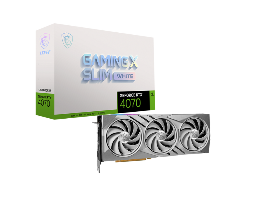 GeForce RTX 4070 GAMING X SLIM WHITE 12G