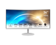 PRO MP341CQW | Écran 34'' - IPS - UWQHD - 100Hz - Haut-parleurs intégrés - Blanc - Boutique en ligne officielle de MSI France