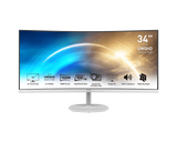 PRO MP341CQW | Écran 34'' - IPS - UWQHD - 100Hz - Haut-parleurs intégrés - Blanc - Boutique en ligne officielle de MSI France